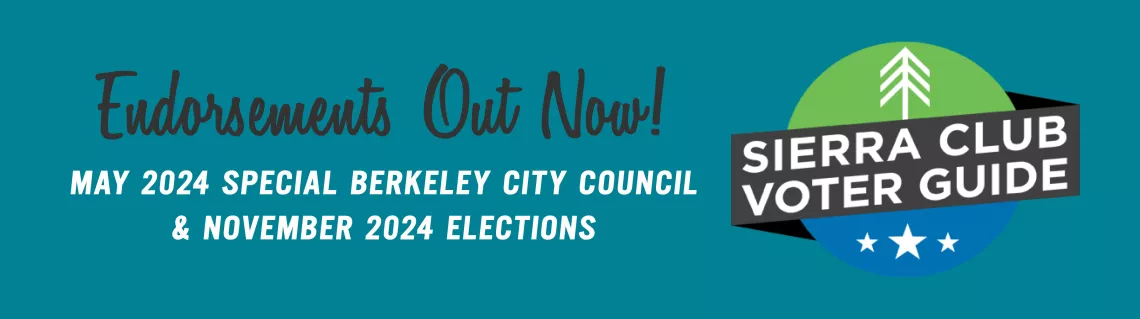 Endorsements Out Now! May 2024 Special Berkeley City Council & November 2024 Elections