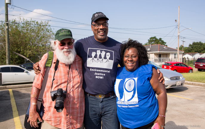Darryl Malek-Wildy, Aaron Mair, and Lower 9 Resilience Festival executive director Kim Ford.