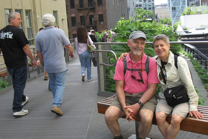 John and Debra on the High Line, New York City