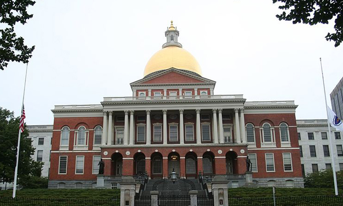 Massachusetts State House, photo by Michael Gerth, courtesy of Wikimedia Commons