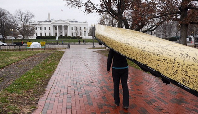 Paddle to DC arrives at the White House