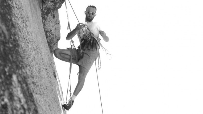 Royal Robbins on El Capitan (photo by Tom Frost, courtesy of Wikimedia Commons)