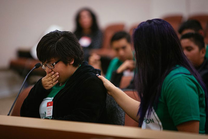 Selene Hernandez during her testimony