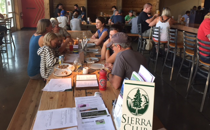 Sierra Club tabling at Montana Clean Energy Fair 2018 in Bozeman