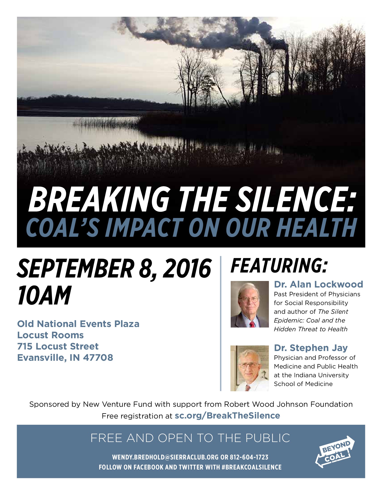 Flier for "Breaking the Silence"