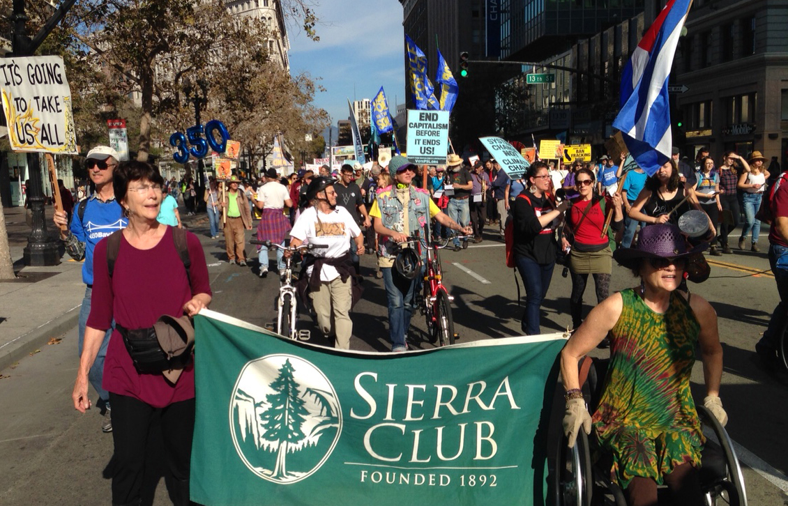 Sonoma Group at the climate march #2.