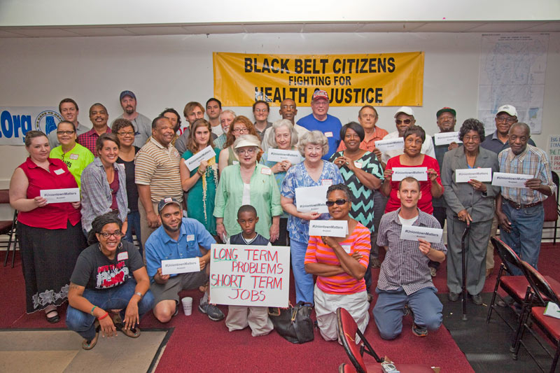 May 23rd, Uniontown, Al.  Building Bridges for Justice workshop where over 60 people gathered to protect their community from toxic coal ash and develop a vision for a healthy Uniontown