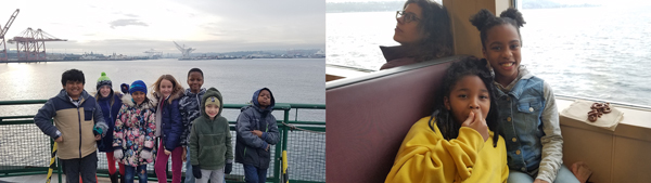 Madrona students take ferry ride. 