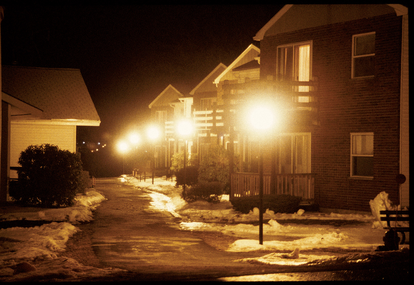 Streetlights near homes in Chelmsford