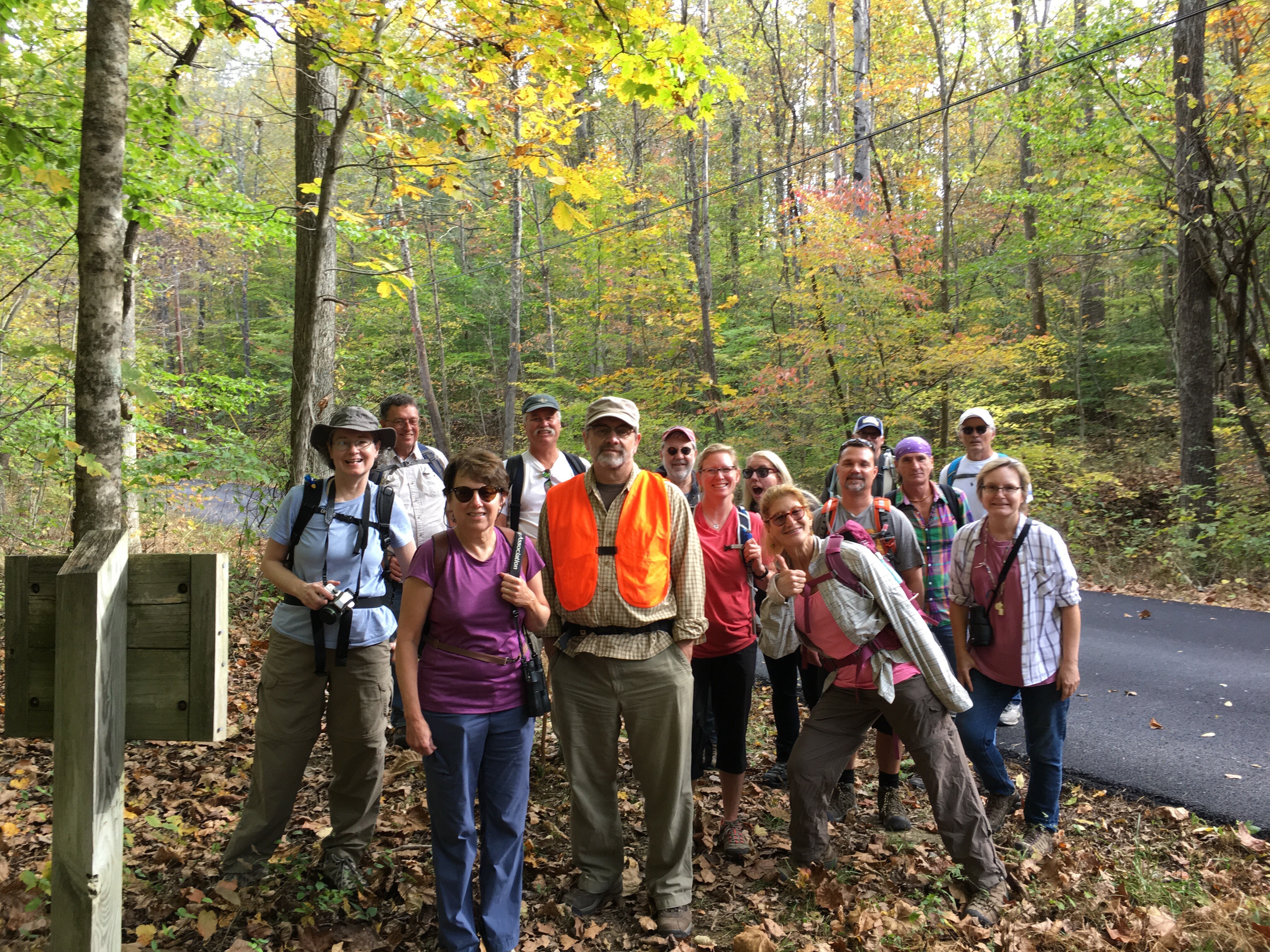 Group of hikers on the Tecumseh Trail