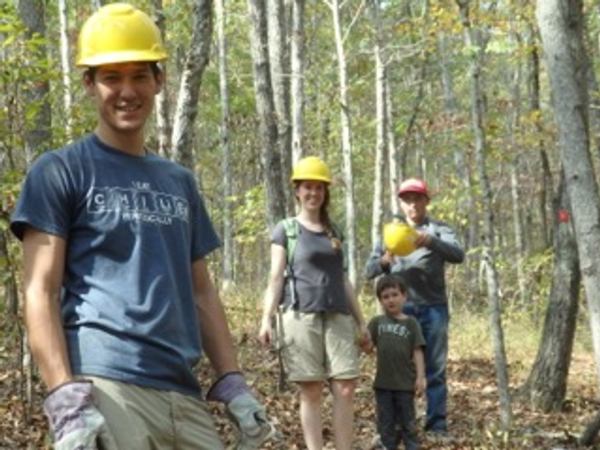 Sierra Club Volunteers building and maintaining trails near Current River State Park