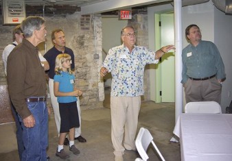 Our gracious host, Dr. John Sweet, giving a tour of the facility. The basement contained the deepest well in the country until the 1970s.