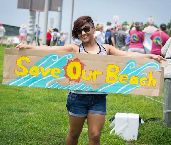 Save Our Beach, No LNG in RGV, Aug 2015