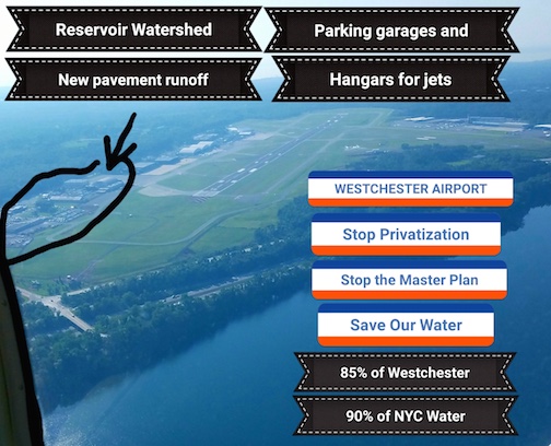 Westchester County Airport and the Kensico Reservoir