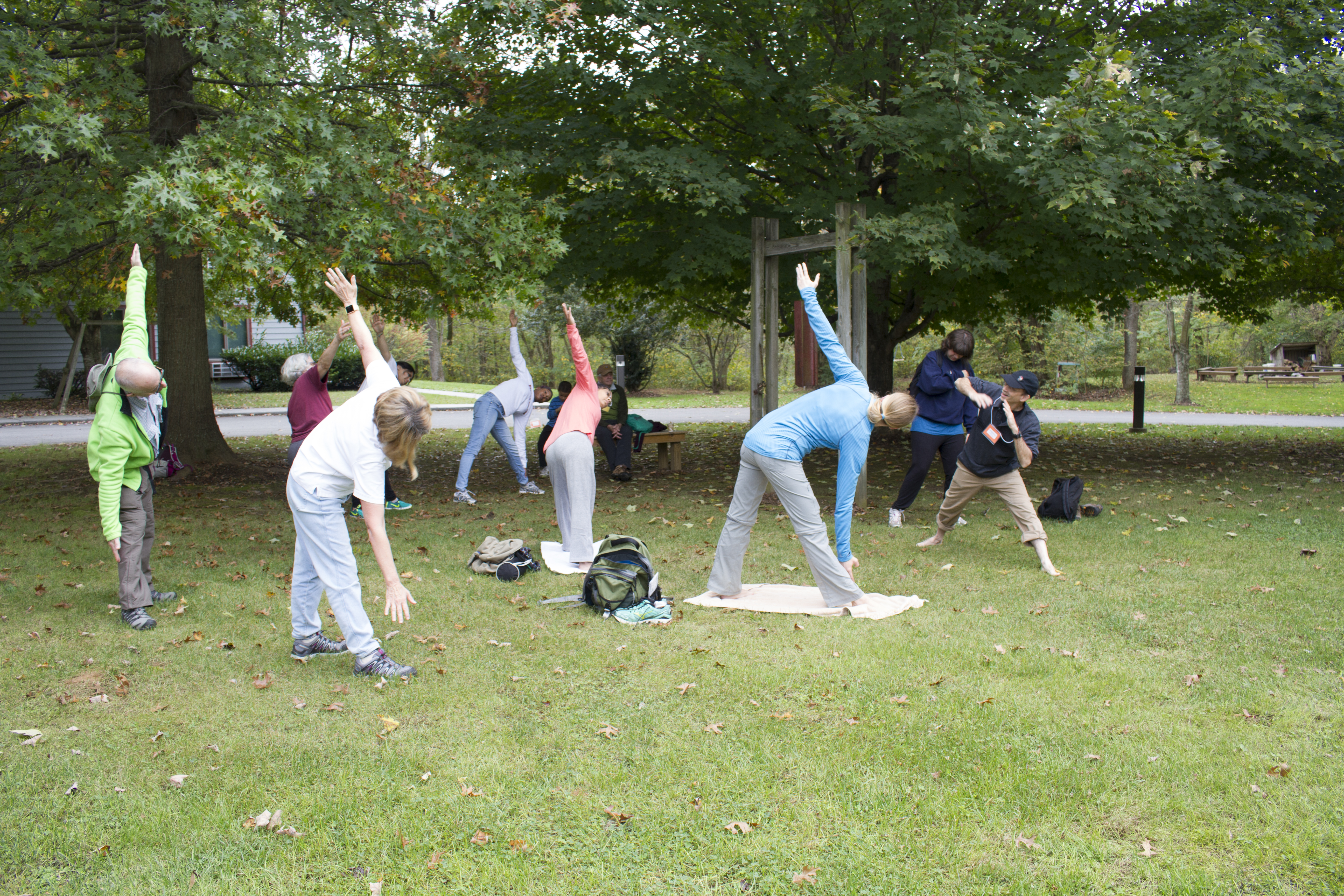 outdoor yoga at Jamboree