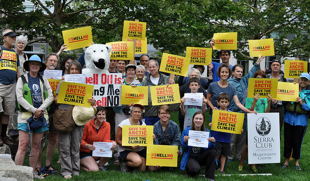 Sierra Club members at a Save the Arctic Activist Event