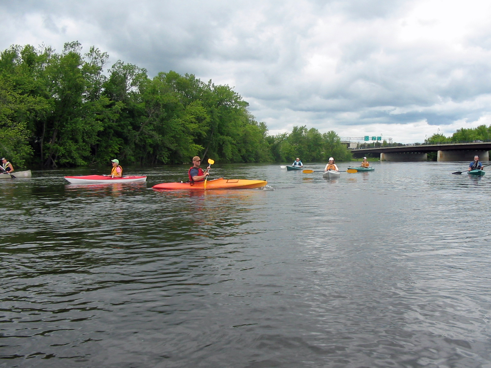 A kayak outing on the Merrimack River