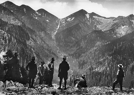 Mather Mountain Party, Sequoia National Park, 1915