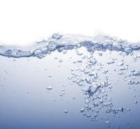 Turbulent water in a glass tank