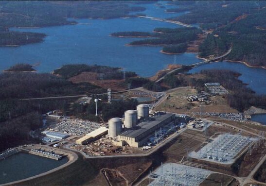 Oconee nuclear power station on lake Oconee