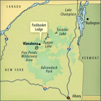 map of PackBasket Lodge