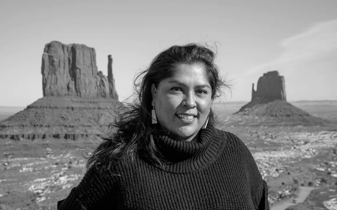 Navajo activist Davina Smith spearheaded a campaign in San Juan County, Utah, to prevent the dilution of Native American political power.