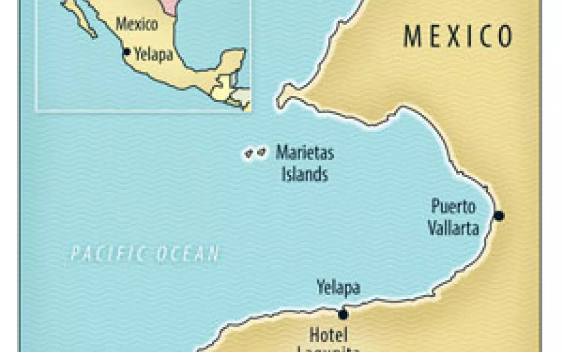 Map with Hotel Lagunita