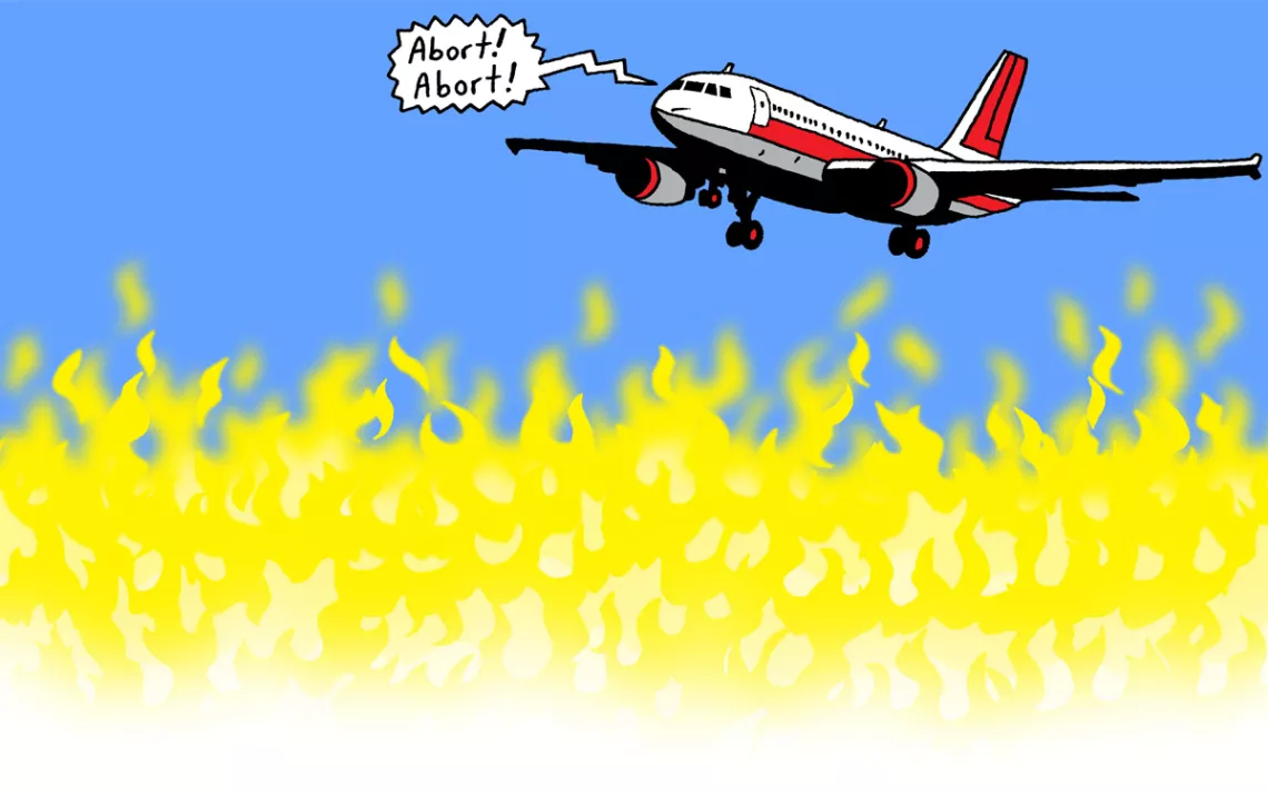 hot airplane