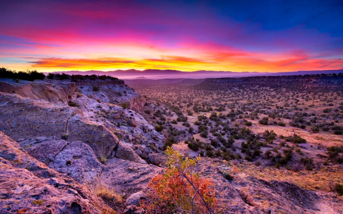 sunrise in New Mexico