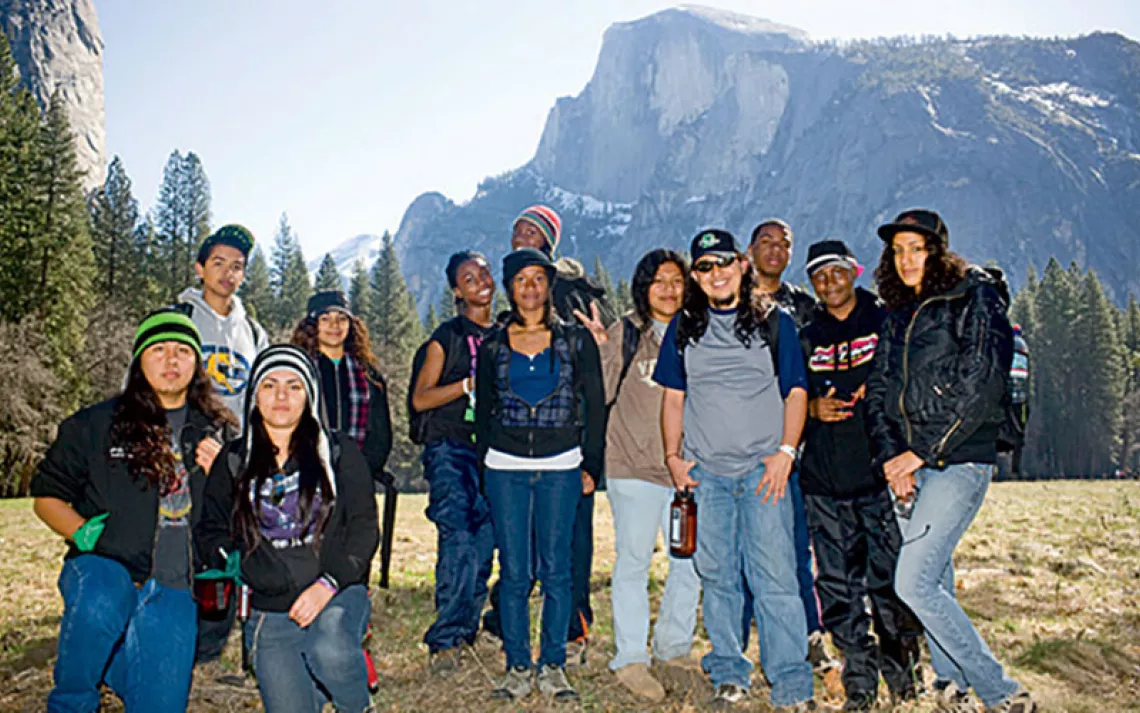 Teens from L.A.'s notorious Crenshaw and Dorsey High Schools come together in Yosemite