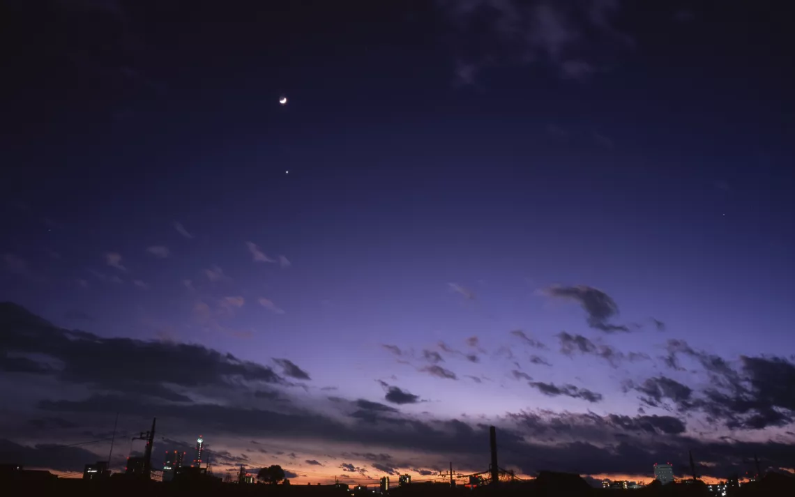 Venus can be spotted after sunset in the west.