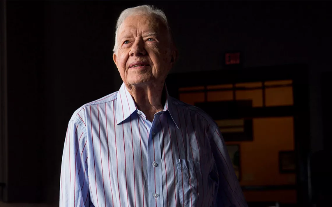 Former president Jimmy Carter goes solar.