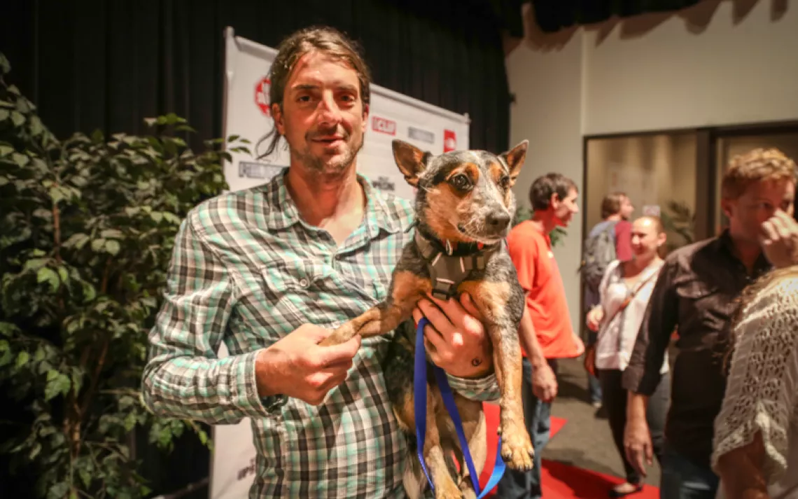 Dean Potter with his dog Whisper in September 2014.