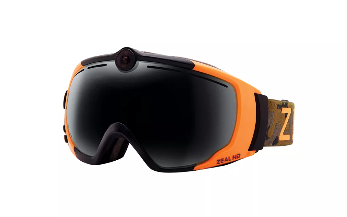 Capture the action with Zeal's HD2 Camera Goggle, which has a video camera built into its frame.