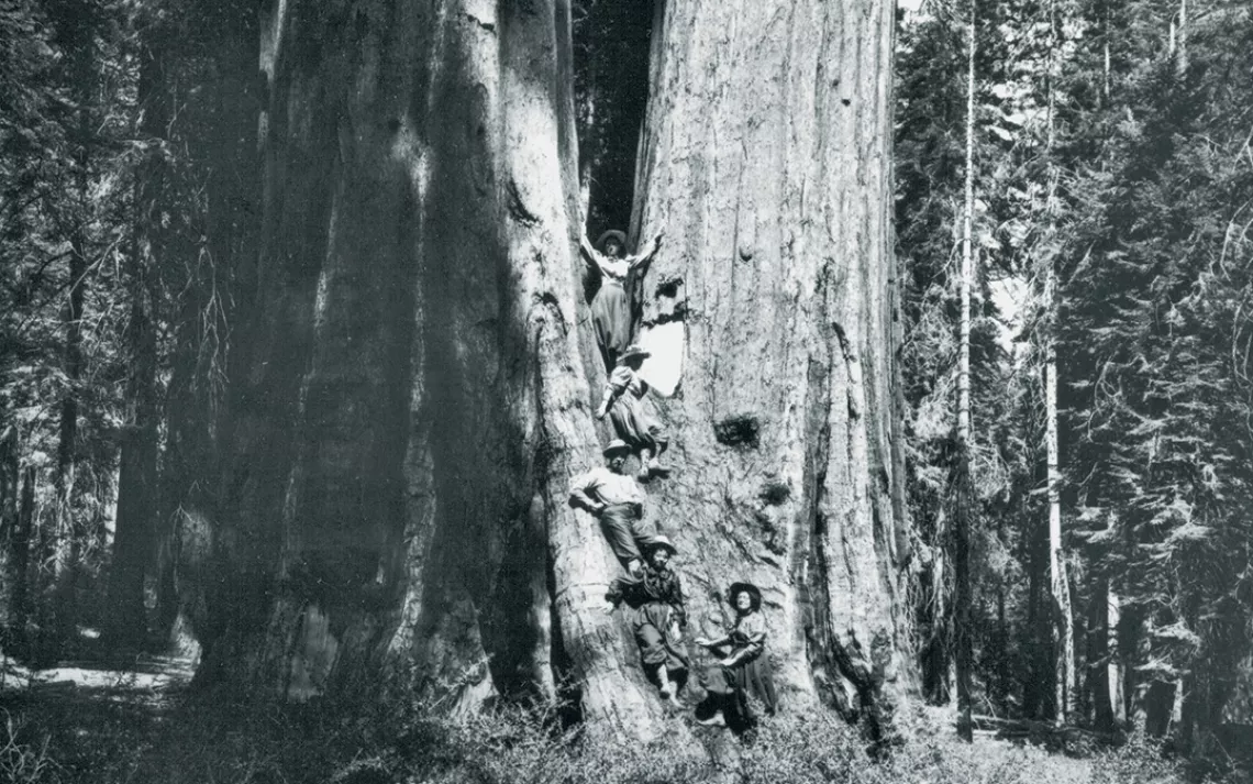 1896, taken on a trip of SC members to the Kings River area. 