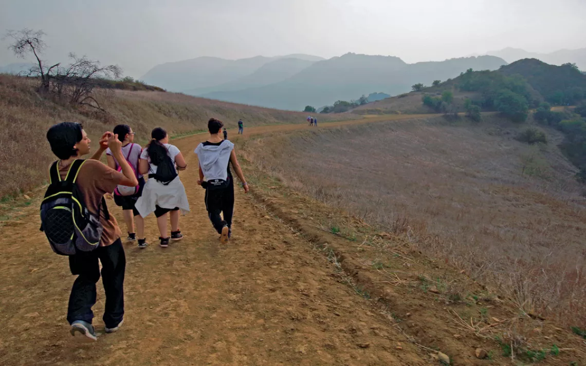 L.A. schoolkids explore with the Sierra Club's Inspiring Connections Outdoors program.