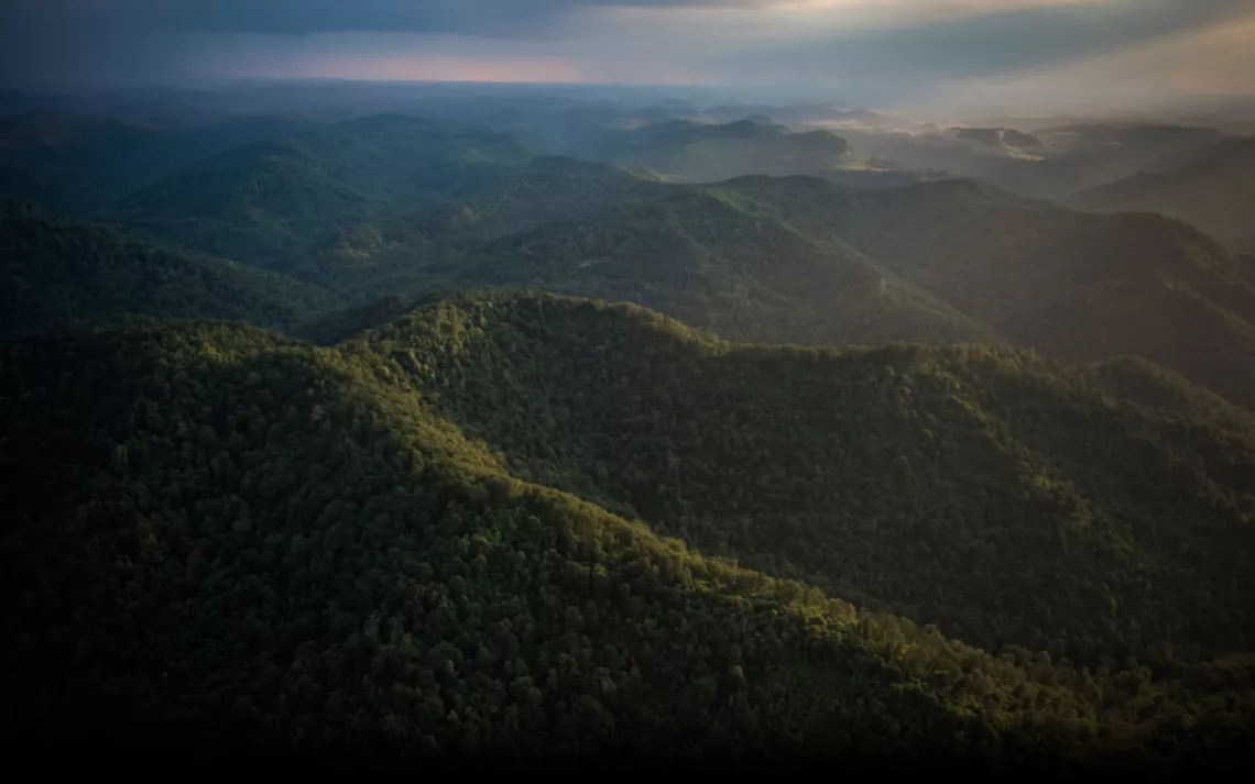 Unsullied mountains in southern West Virginia. | Ami Vitale/Panos Pictures