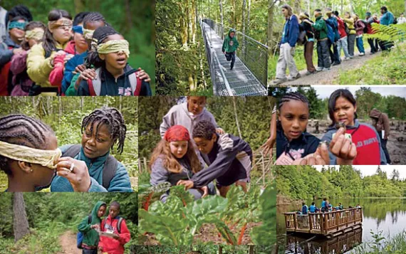 Kids from John Muir Elementary soak up the sounds and smells of Bainbridge Island—and find new ways to challenge themselves.