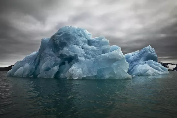 "Blue Underside Revealed II Svalbard" / Camille Seaman