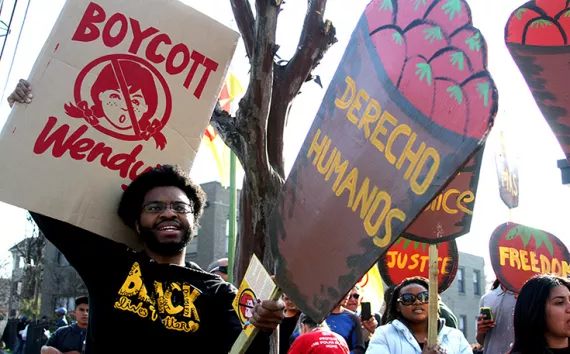 Protesters in Atlanta