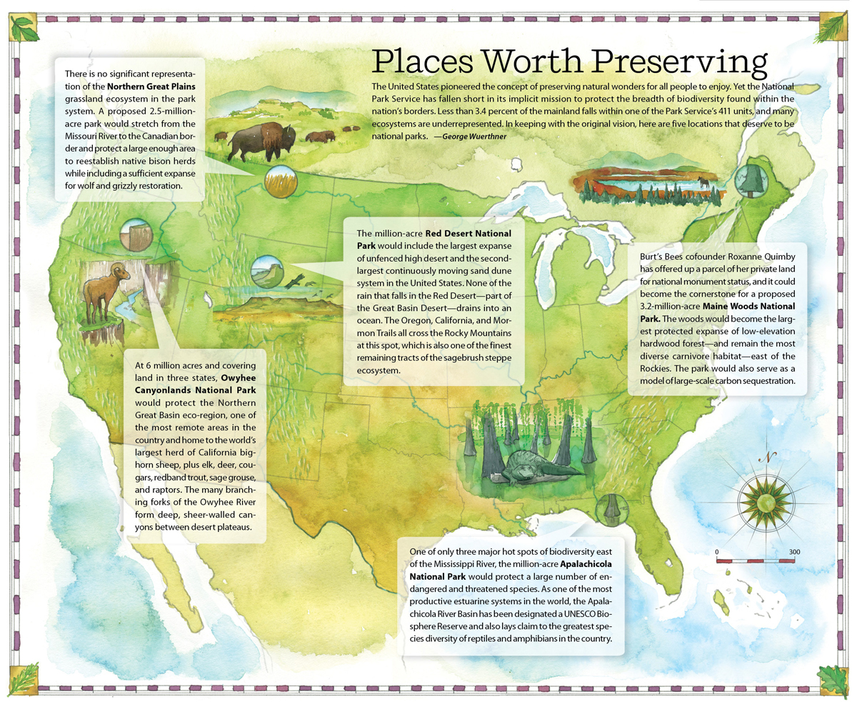 Proposed National Parks Map
