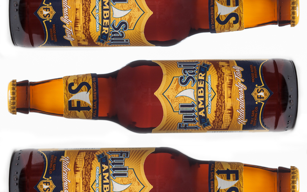 Full Sail Brewing&#039;s amber beer.