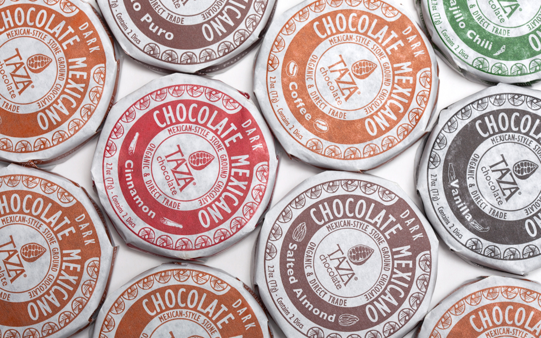 Taza Chocolate&#039;s coffee dark chocolate Mexicano discs.