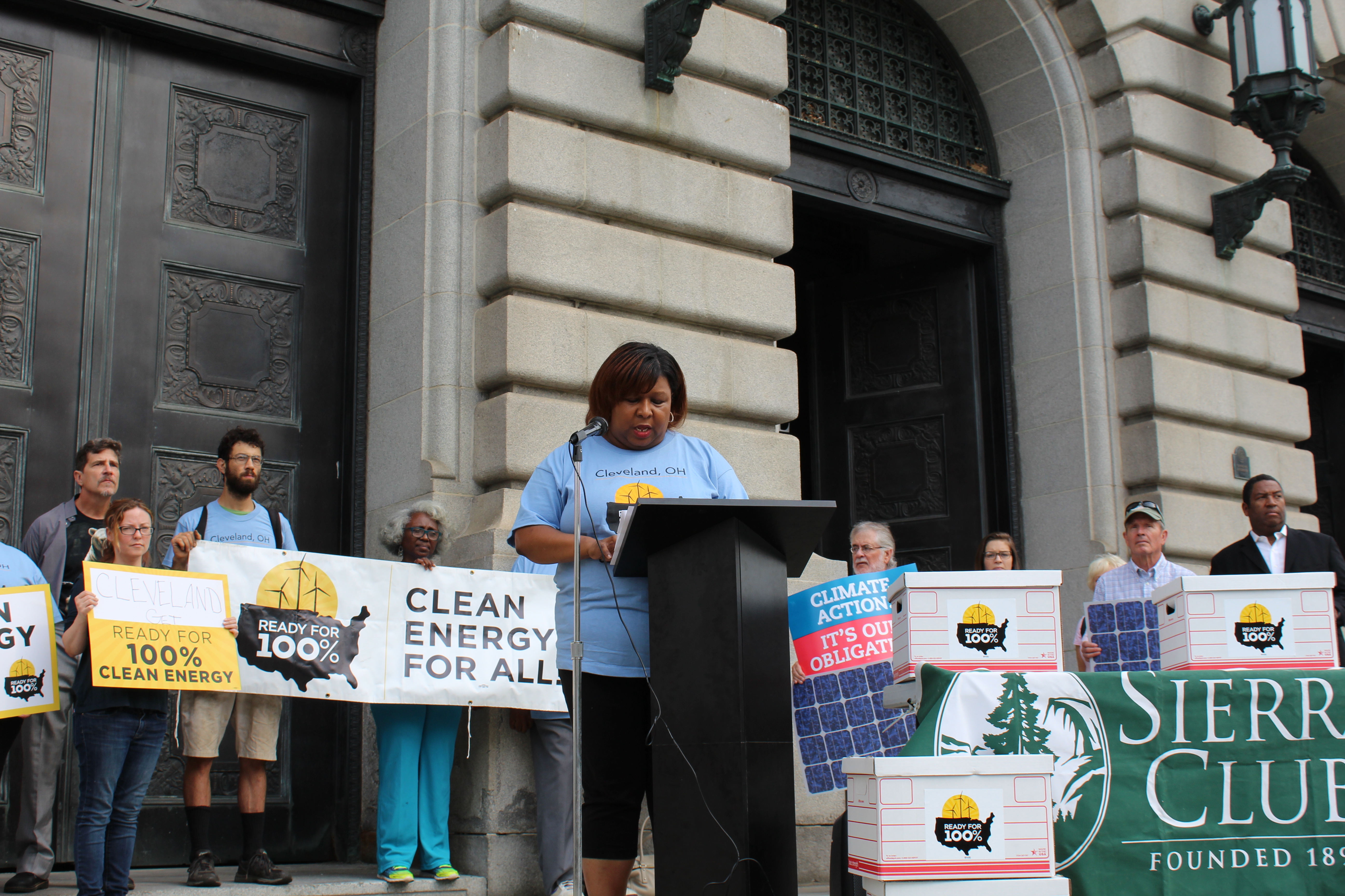 Yvonka Hall supports clean energy in Cleveland