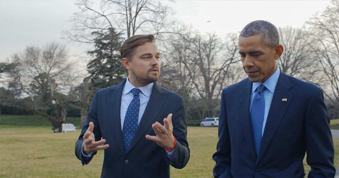 Leonardo DiCaprio with President Obama