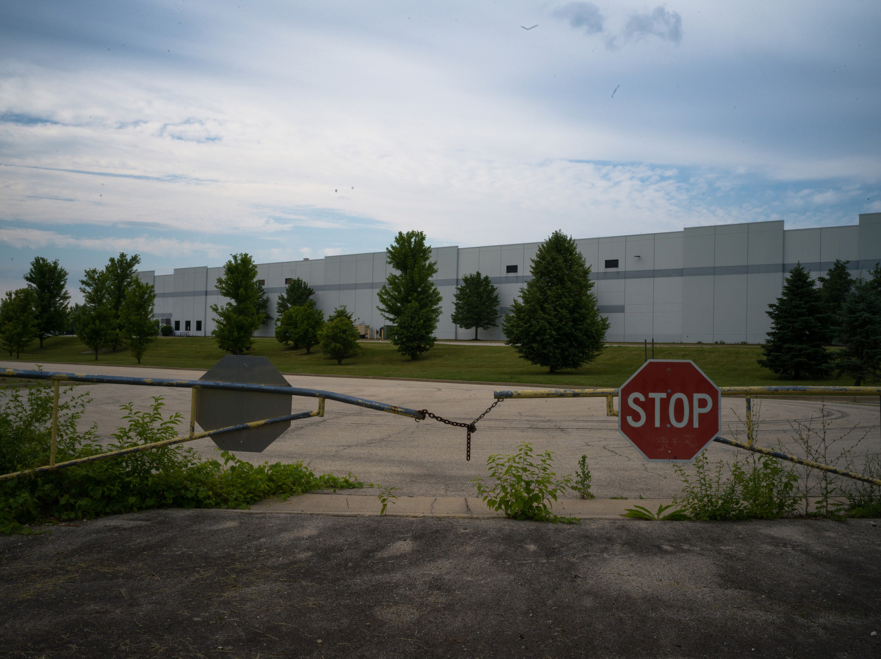 Entrance to warehouse in Joliet.