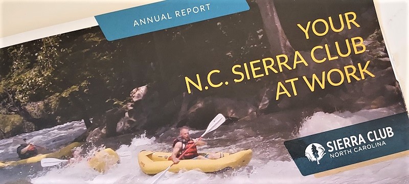 A close-up of the title of the NC Chapter's 2022 annual report