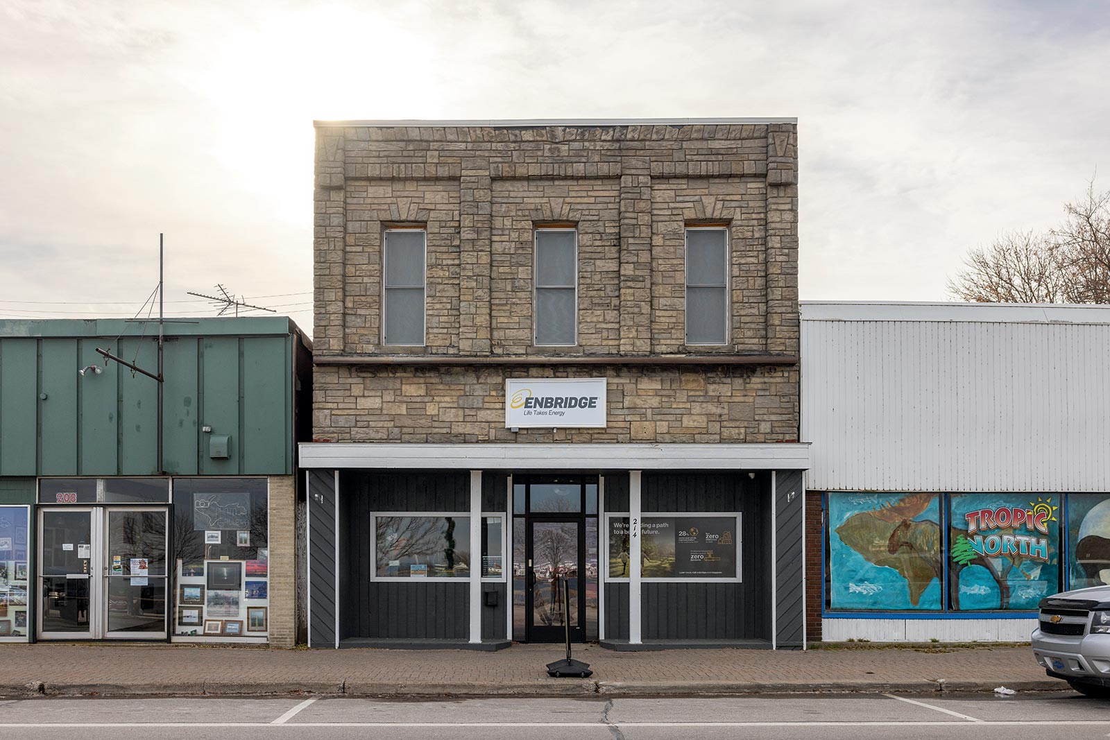 In St. Ignace, Enbridge maintains an information center that is staffed by a third-party consulting group, not Enbridge employees.