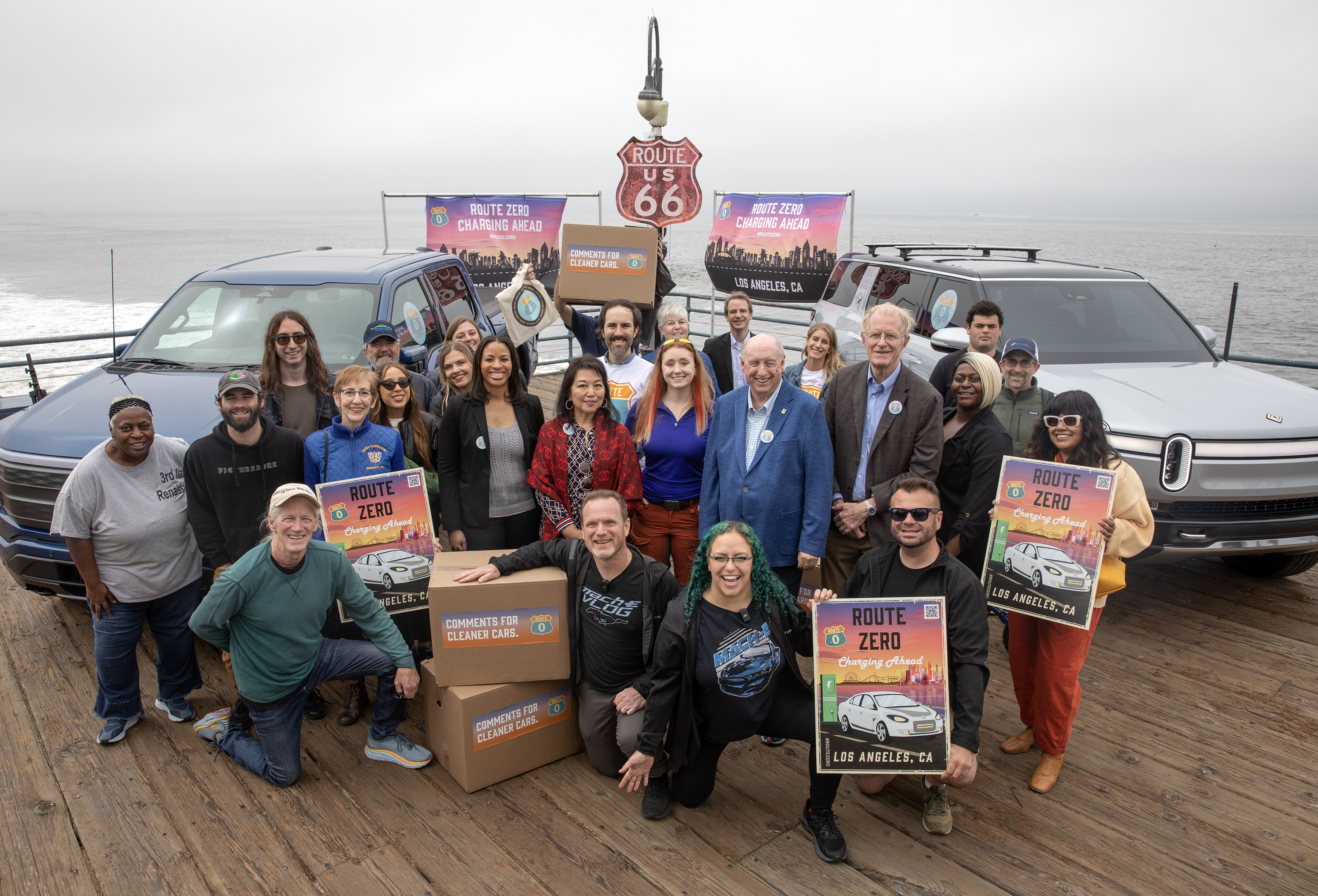 Advocates in Santa Monica for Route Zero Kick Off