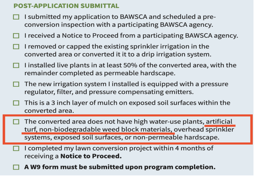 Post-application submittal